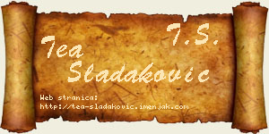 Tea Sladaković vizit kartica
